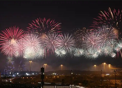 巩义市焰火晚会